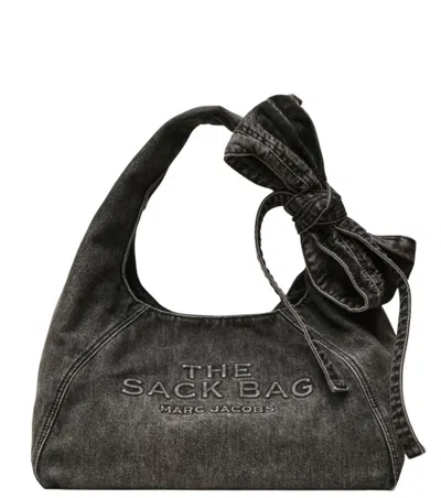 MARC JACOBS WOMEN BLACK BOW LARGE SACK BAG