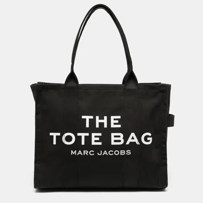 Pre-owned Marc Jacobs Black Canvas Large The Tote Bag
