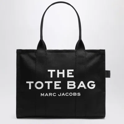 Marc Jacobs The Large Tote Bag In Canvas With Jacquard Logo In Black