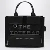 Marc Jacobs Black Canvas Medium Cargo Tote Bag In Metallic