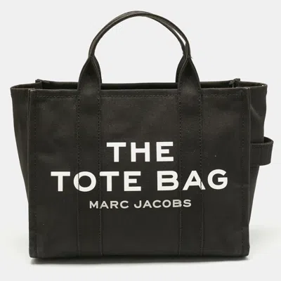 Pre-owned Marc Jacobs Black Canvas Medium The Tote Bag