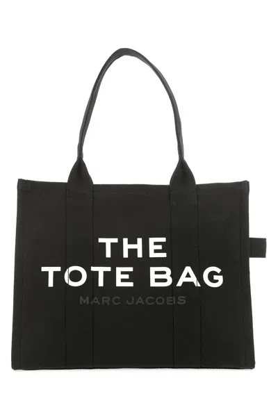 Marc Jacobs Black Canvas Shopping Bag