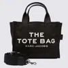 Marc Jacobs Black Canvas The Small Traveler Tote Bag In Black