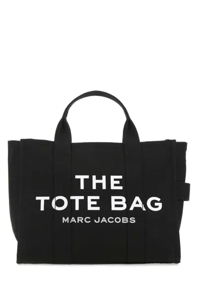 Marc Jacobs Black Canvas The Tote Bag Handbag In 001
