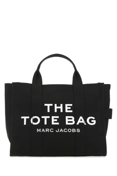 Marc Jacobs Black Canvas The Tote Bag Handbag