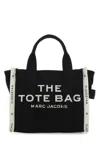 MARC JACOBS BLACK CANVAS THE TOTE SHOPPING BAG
