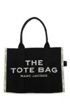 MARC JACOBS BLACK CANVAS THE TOTE SHOPPING BAG