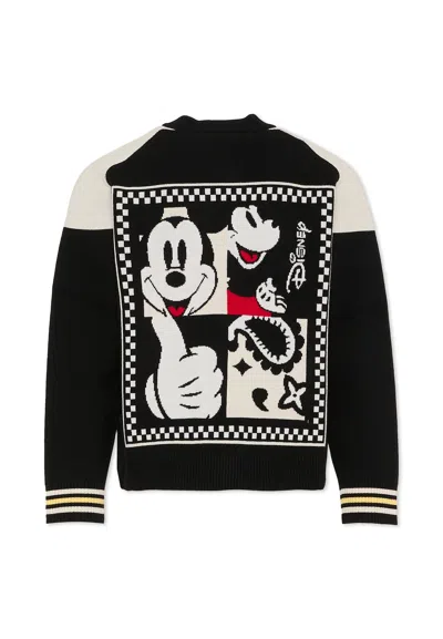 Marc Jacobs Kids' Black Cardigan For Boy With Mickey Mouse