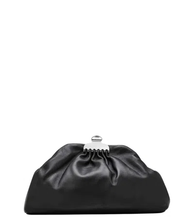 Marc Jacobs Black Claw Clip Large Clutch