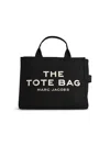 Marc Jacobs Black Cotton Canvas Small Tote Bag In Black