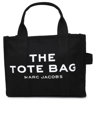 Marc Jacobs Black Cotton Canvas Small Tote Bag
