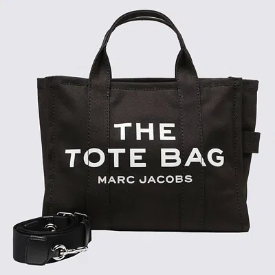 Marc Jacobs Black Cotton The Medium Tote Bag
