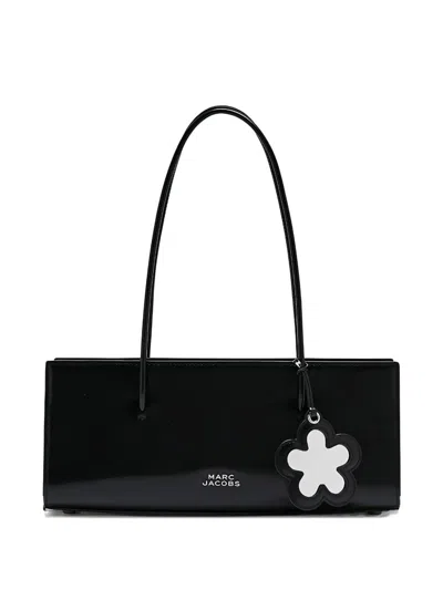 Marc Jacobs Black Cow Leather Bag In Red