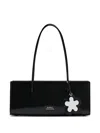 Marc Jacobs The Mirror Satchel Leather Shoulder Bag In Black