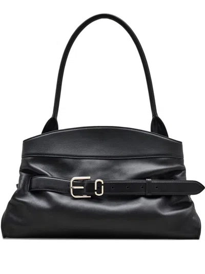 MARC JACOBS MARC JACOBS BLACK COW LEATHER HANDBAG