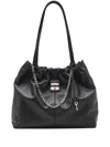 Marc Jacobs Cristina Tote With Chain Embellishments And Drawstring Closure In Black