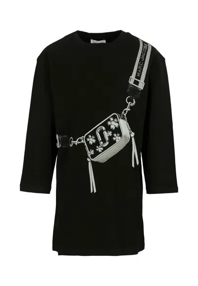 MARC JACOBS BLACK DRESS FOR GIRL WITH BAG