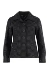 Marc Jacobs Black Embellished Blazer In Black
