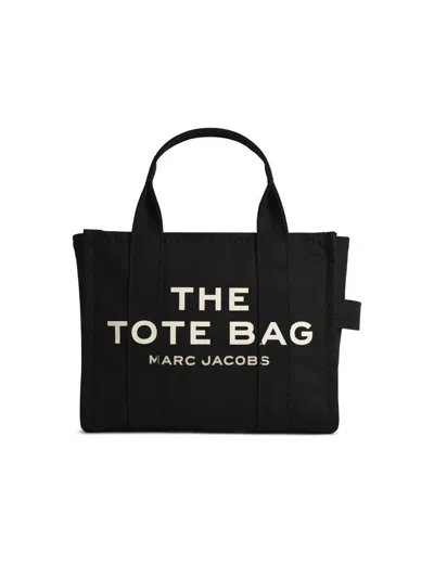 MARC JACOBS MARC JACOBS BLACK FABRIC THE TOTE MINI BAG