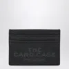Marc Jacobs Black Full-grain Leather Cardholder In Black