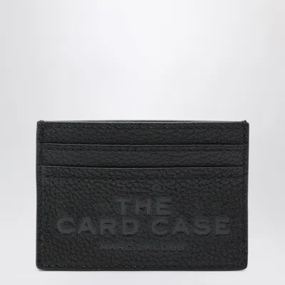 MARC JACOBS BLACK FULL-GRAIN LEATHER CARDHOLDER