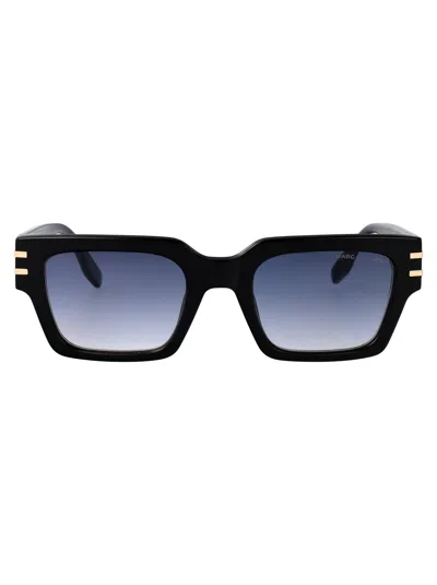 Marc Jacobs Black Gold Acetate Sunglasses