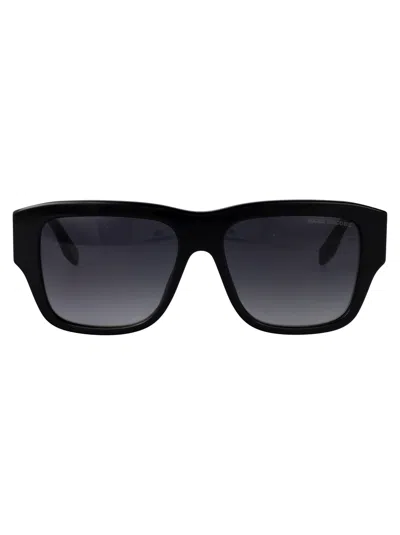 Marc Jacobs Black Gold Acetate Sunglasses