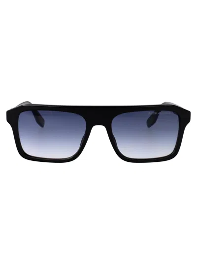 Marc Jacobs Black Gold Acetate Sunglasses
