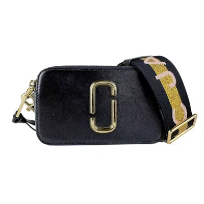 Pre-owned Marc Jacobs Black Gray Ivory Coated Canvas Shoulder Bag () In Black, Gray, Ivory
