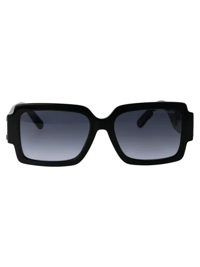 Marc Jacobs Black Grey Acetate Sunglasses