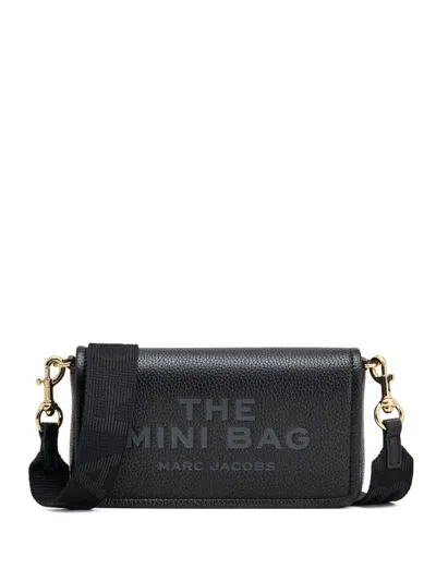 MARC JACOBS BLACK HAMMERED LEATHER SHOULDER BAG MARC JACOBS