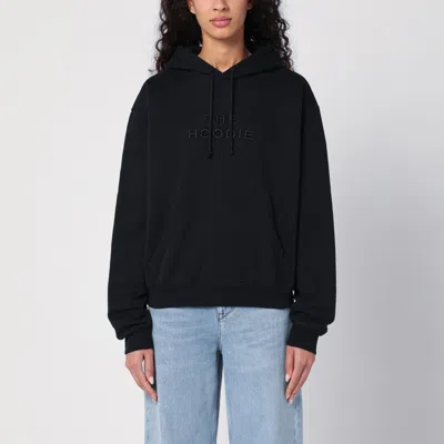 MARC JACOBS MARC JACOBS BLACK HOODIE WITH LOGO