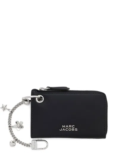 Marc Jacobs Black Leather Bag In Blue