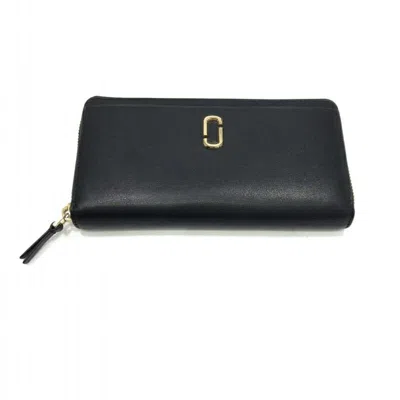 Pre-owned Marc Jacobs Black Leather Card Wallet ()