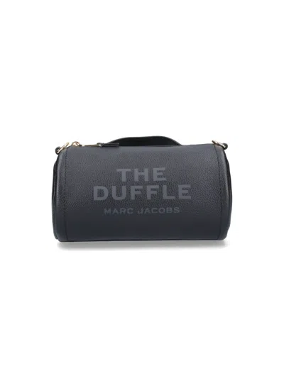 Marc Jacobs Black Leather Duffle Bag