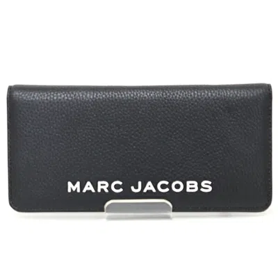 Pre-owned Marc Jacobs Black Leather Long Wallet (bi-fold) ()