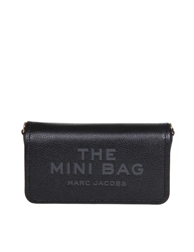MARC JACOBS MARC JACOBS BLACK LEATHER MINI BAG