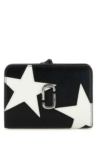 Marc Jacobs Black Leather Mini Compact Wallet