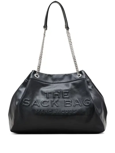 MARC JACOBS MARC JACOBS BLACK LEATHER SHOULDER BAG