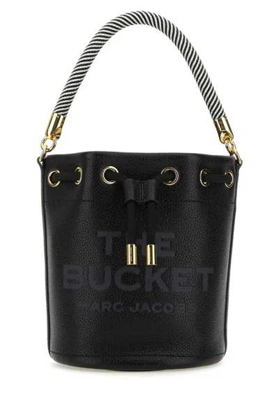 Marc Jacobs Black Leather The Bucket Bucket Bag In 001