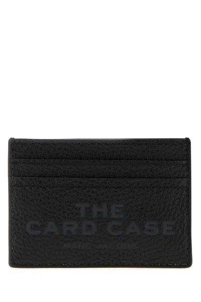 Marc Jacobs Black Leather The Card Case Card Holder