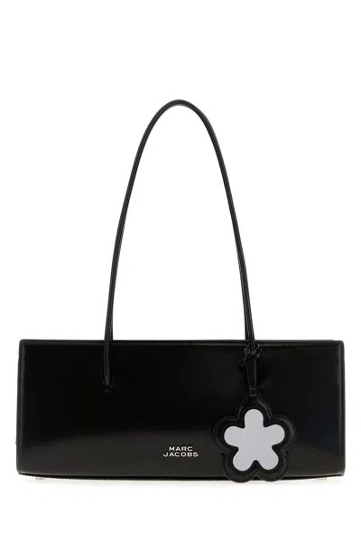 MARC JACOBS BORSA A SPALLA THE GLAM MIRROR IN PELLE NERA  DONNA