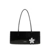 Marc Jacobs Black Leather The Glam Mirror Shoulder Bag In Black
