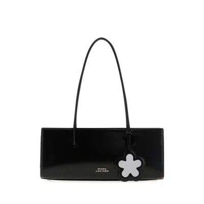 Marc Jacobs Black Leather The Glam Mirror Shoulder Bag