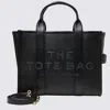 Marc Jacobs Black Leather The Medium Tote Bag In Black