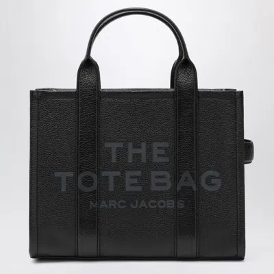 Marc Jacobs Black Leather The Medium Tote Bag