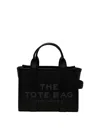 Marc Jacobs Black Leather The Micro Tote Bag In Black