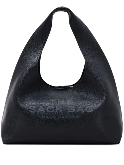 MARC JACOBS MARC JACOBS BLACK LEATHER THE SACK BAG SHOPPING BAG