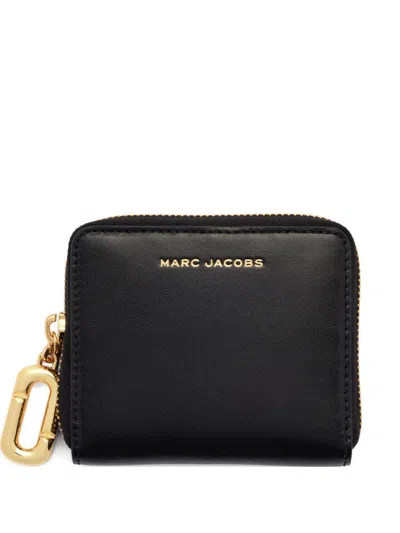 Marc Jacobs Black Leather Wallet With Logo