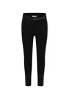 Marc Jacobs Black Leggings For Girl With Logo In Black